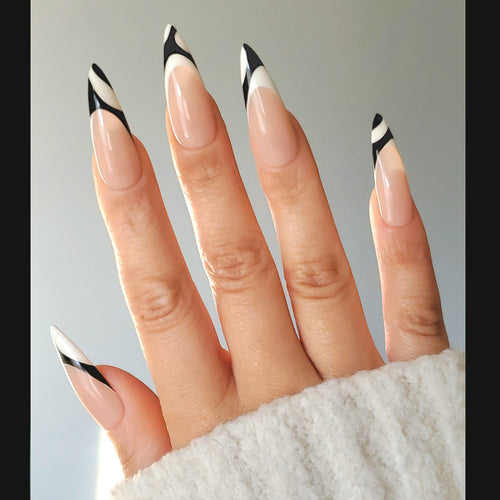 Black Tie Muse Custom Press On Nail Set