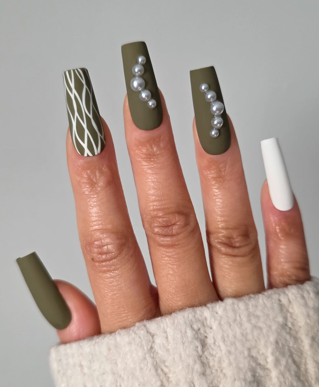 Olive Theory Custom Press On Nail Set