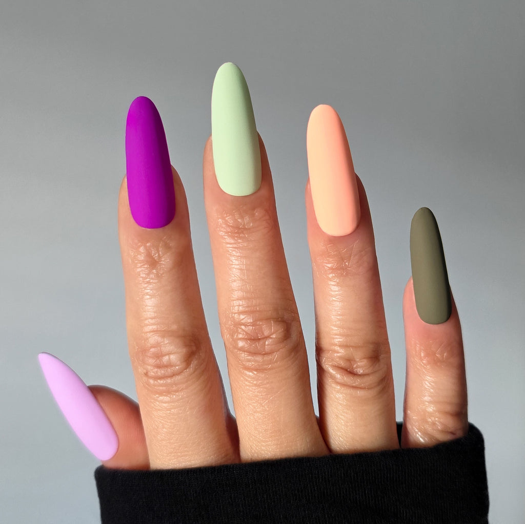 Tulip Field Custom Press On Nail Set