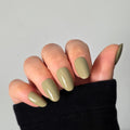 Olive Green Custom Press On Nail Set