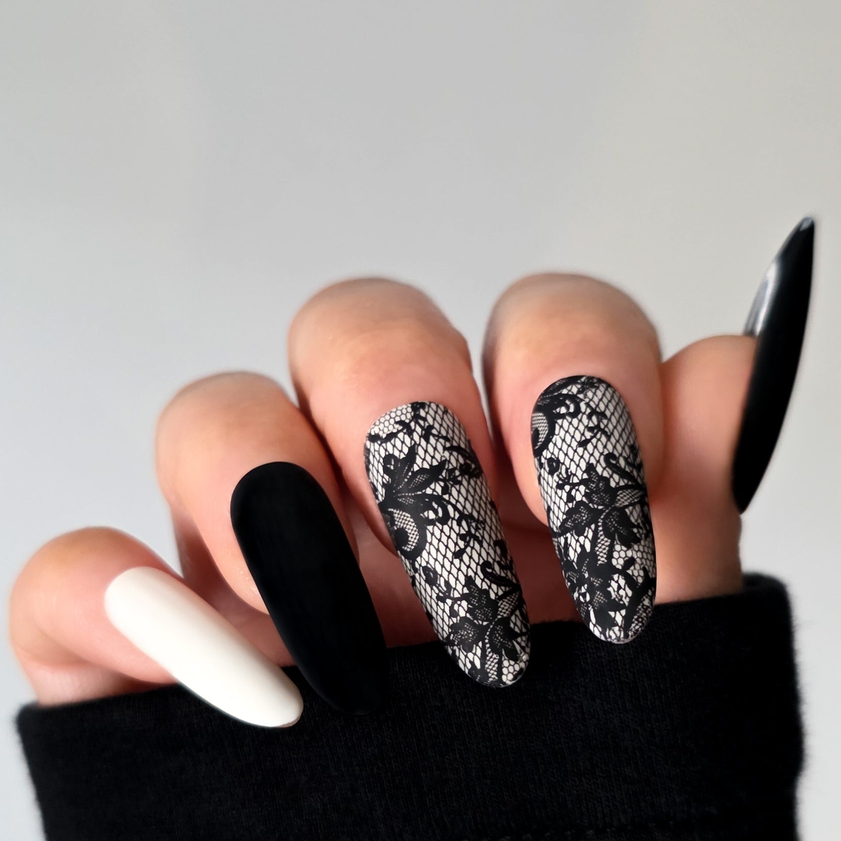 Dressed In Lace Custom Press On Nail Set