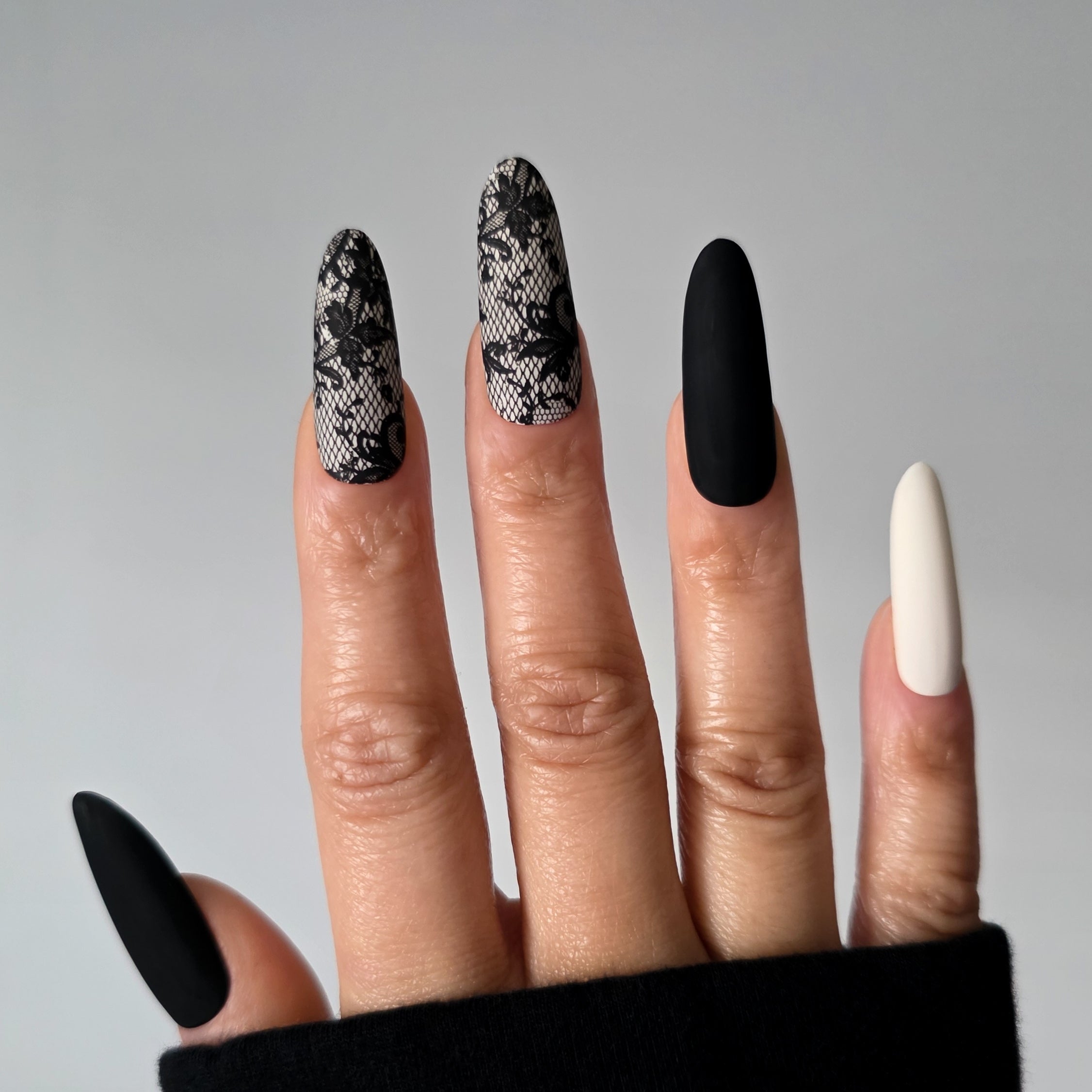 Dressed In Lace Custom Press On Nail Set