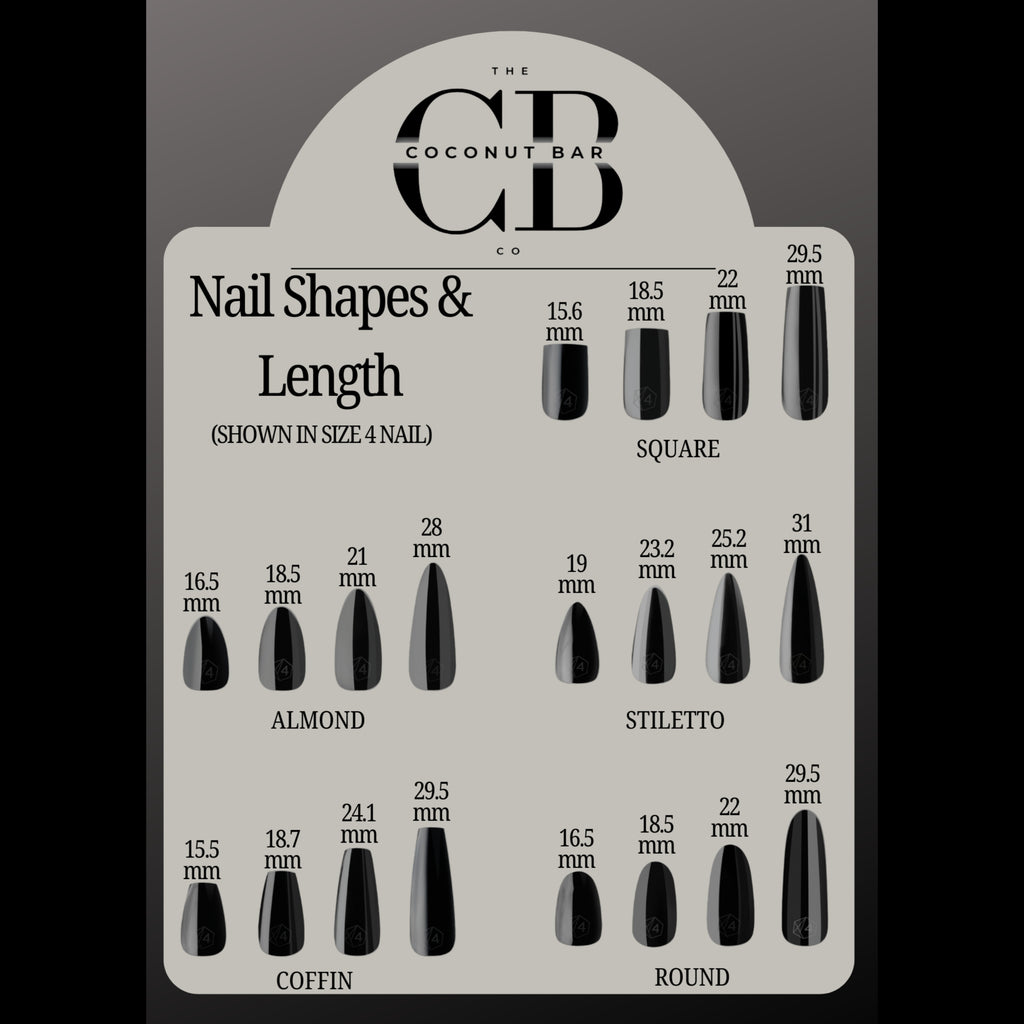 Black Diamond Helix Custom Press On Nail Set