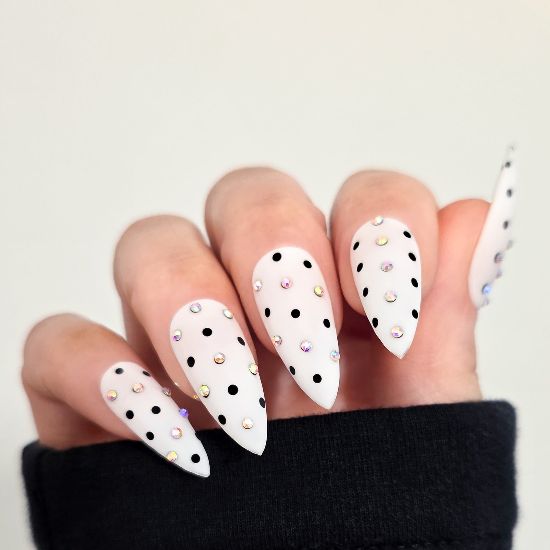 Polka Dots & Confetti Custom Press On Nail Set