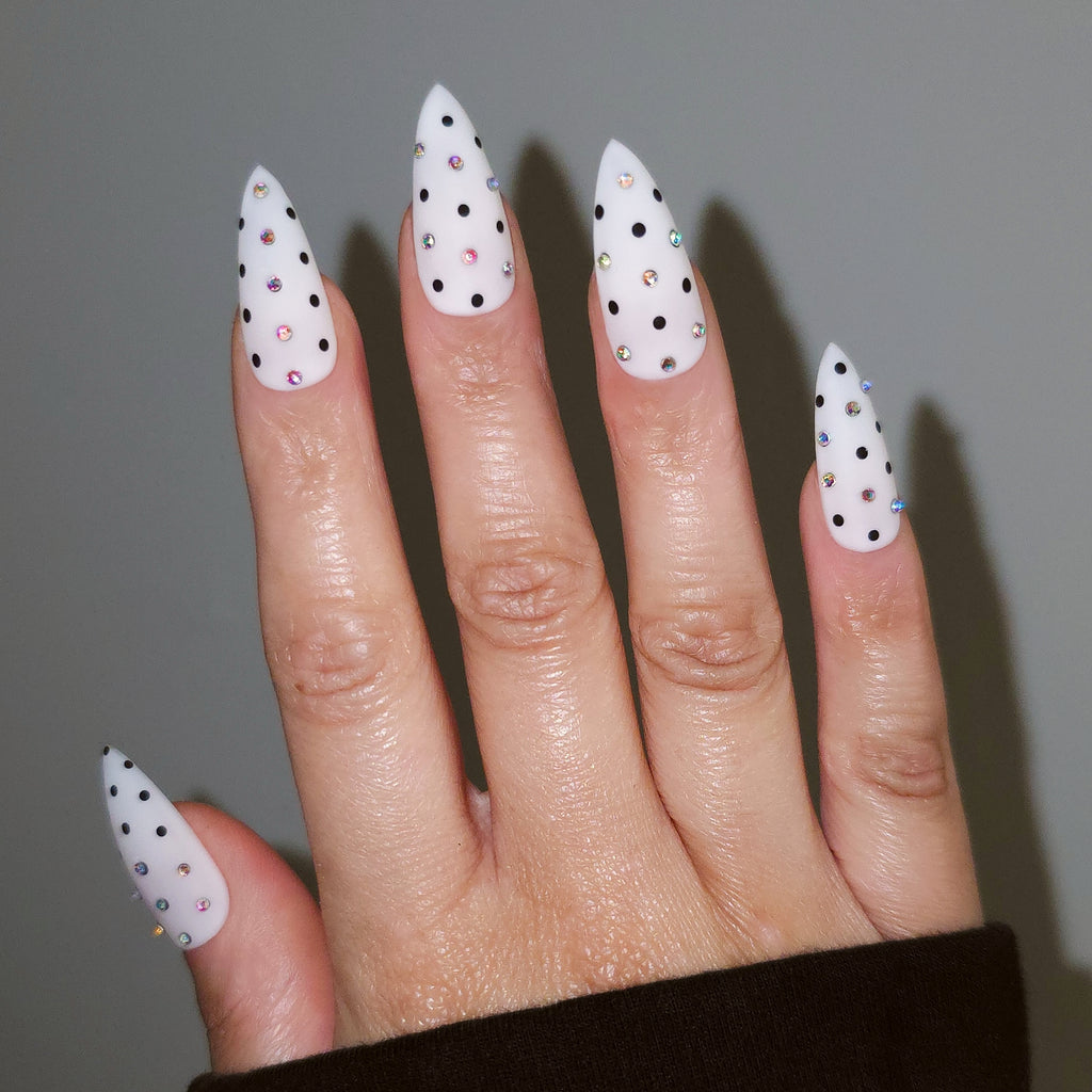 Polka Dots & Confetti Custom Press On Nail Set