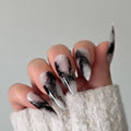 Smoke & Stardust Custom Press On Nail Set