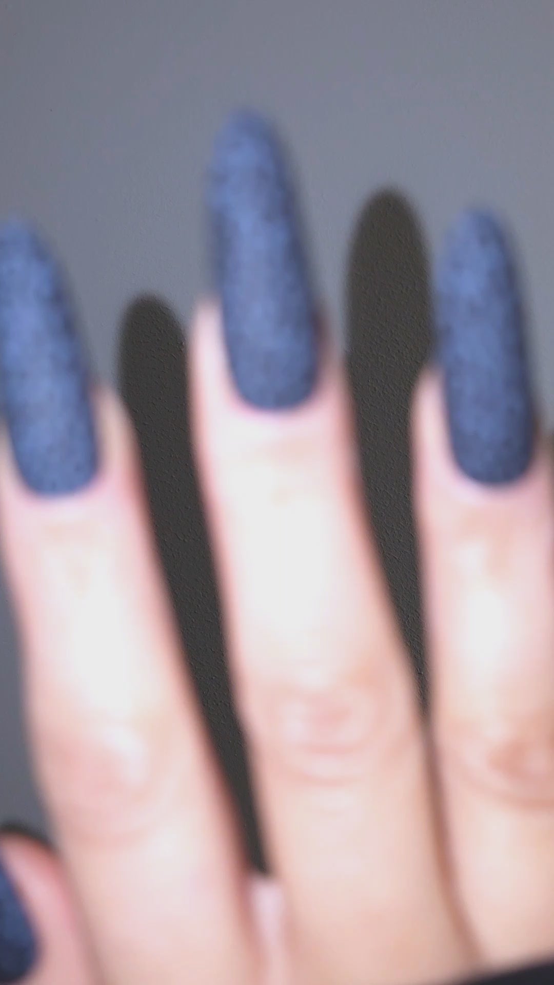 Midnight Blue Leopard Custom Press On Nail Set