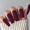 Burgundy Custom Press On Nail Set