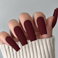 Maroon Muse Custom Press On Nail Set