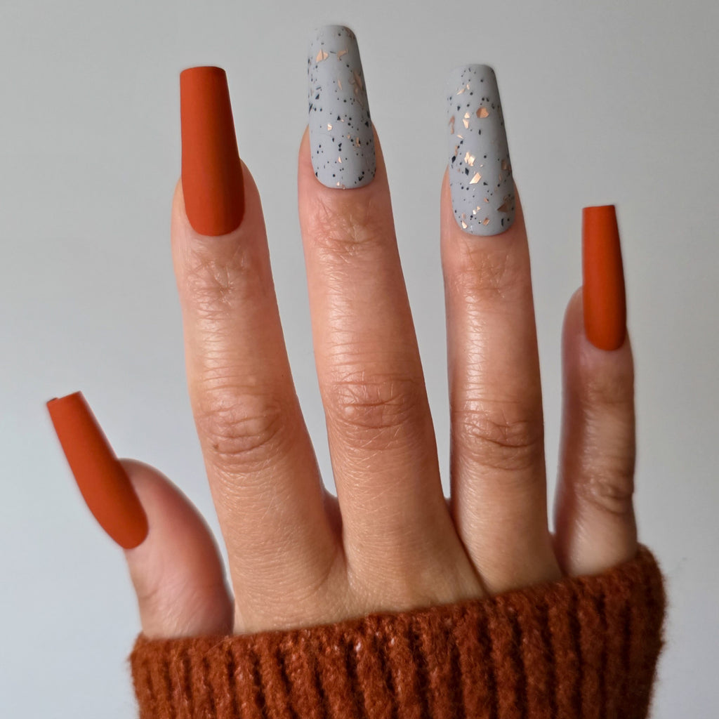 Autumn Ember Fall Custom Press-On Nail Set