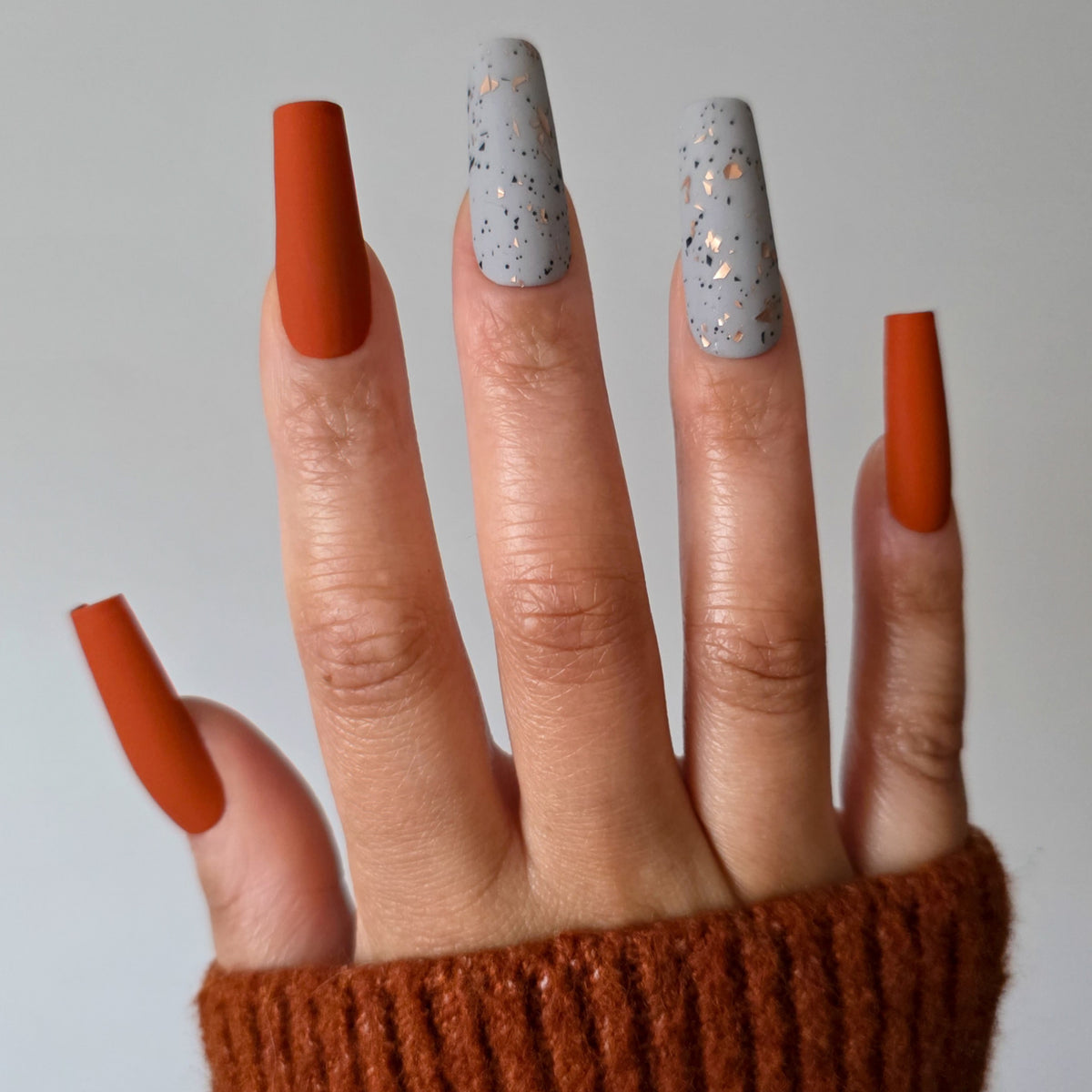 Autumn Ember Fall Custom Press-On Nail Set