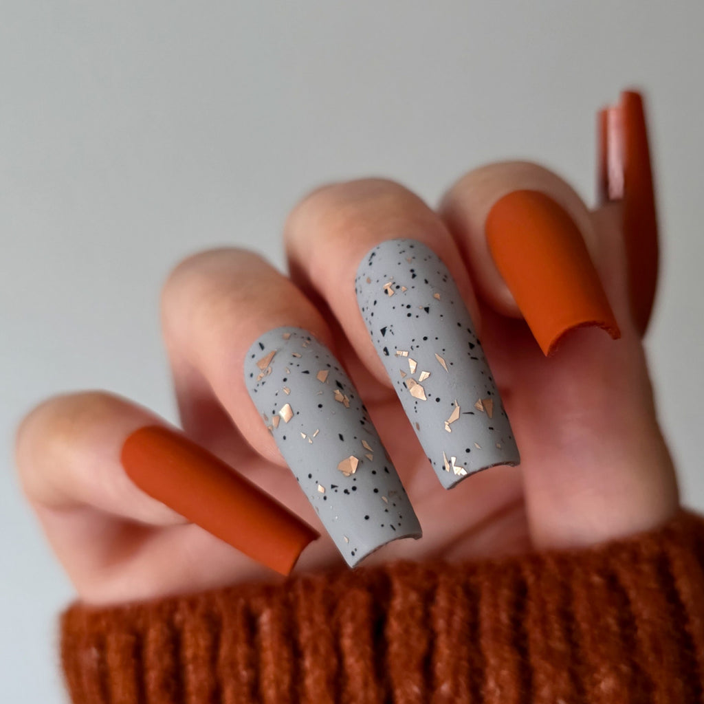 Autumn Ember Fall Custom Press-On Nail Set