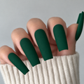 Emerald Green Custom Press On Nail Set