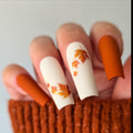 Gilded Autumn Leaves Fall Custom Press-On Nail Set