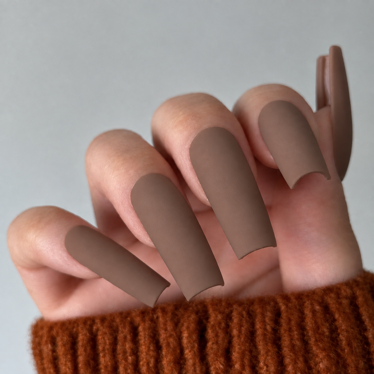 Mocha Mousse Custom Press On Nail Set